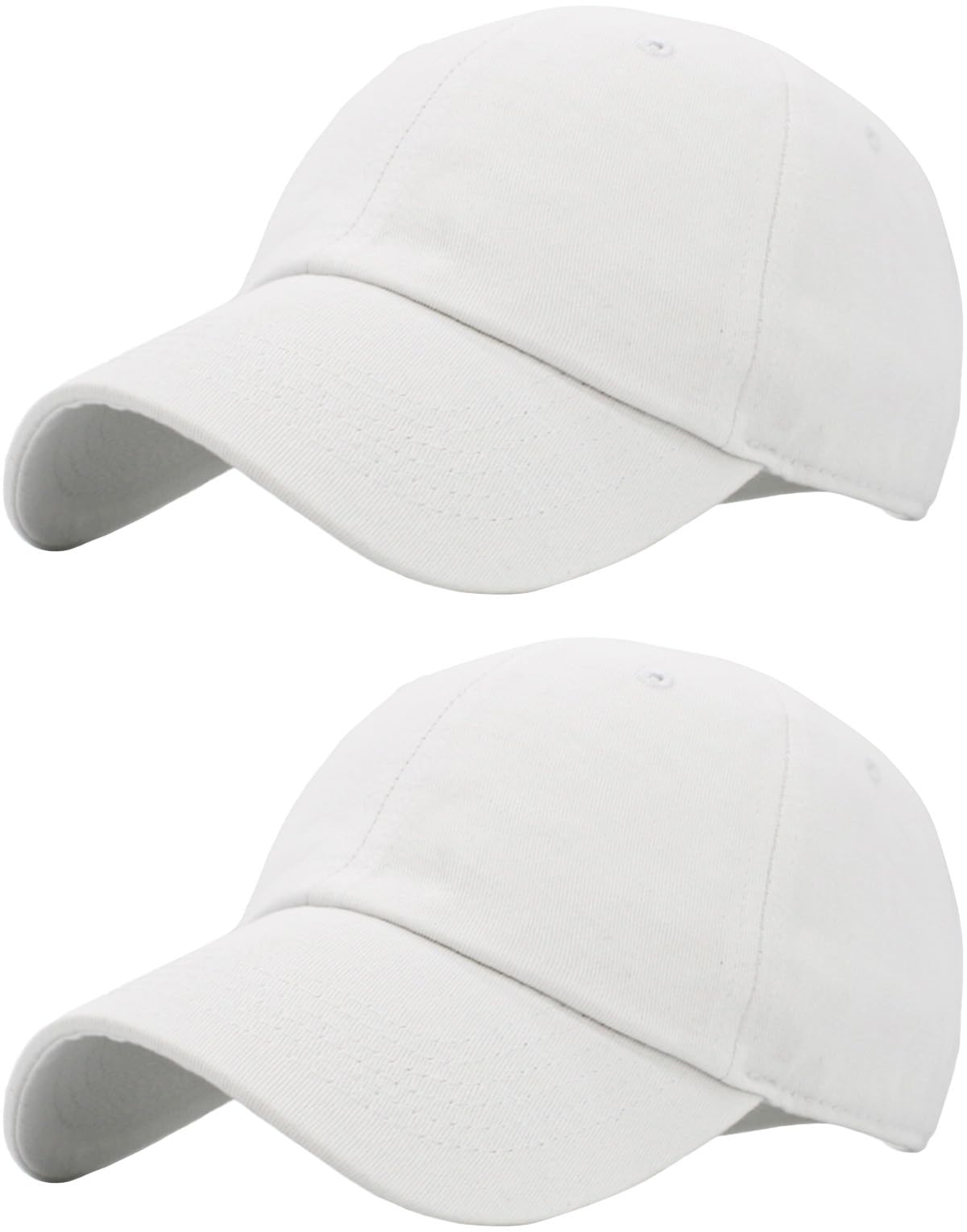 KBETHOS Classic Unisex Cotton Adjustable Low Crown Baseball Cap – Plain Dad Hat