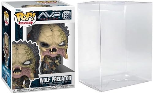 Funko Pop! Movies Alien vs Predator Requiem Wolf Predator Vinyl Figure #1998 with Protective Case