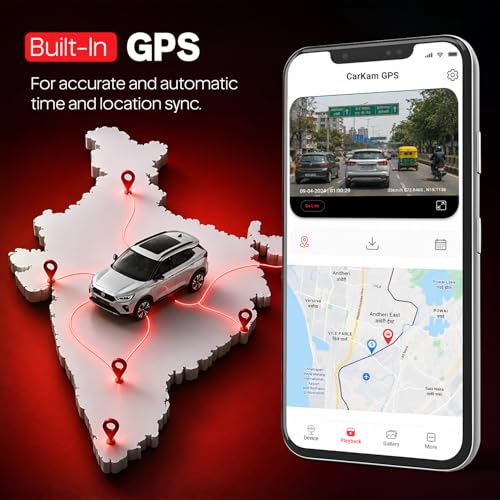 Image of CP PLUS Dash Cam for Car CP-F89B | True 4K 8MP Dual Dashcam Front and Rear Camera | Sony STARVIS 2 IMX678 | Built-in GPS | WiFi (AP Mode) Dashcam | 3 inch Display | WDR Night Vision | Supports 1TB SD Card
