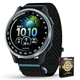 Garmin 010-03898-00 Approach J1 Cloud Blue Aluminum Bezel with Black/Azure ComfortFit Fabric Band Bundle with Deco Essentials Exclusive 26 Month CPS Enhanced Protection Pack