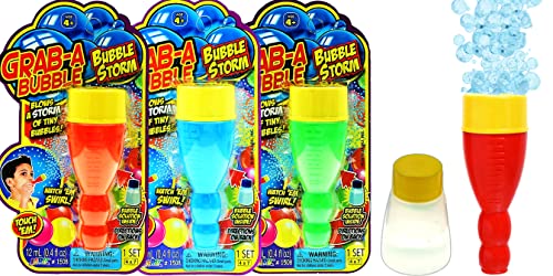 JA-RU Mini Handheld Bubble Blower with Non Toxic Bubble Solution 1508-3A