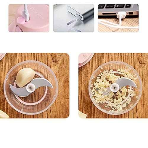 Triturador de Alho Multifuncional Elétrico SYANG Prático Com Carregador USB Capacidade de 250ml Remo