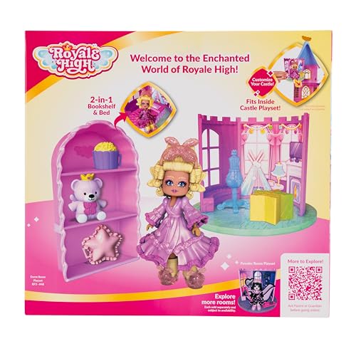 Royale High Dorm Room Playset - 1 Doll, 5 Accessories - Fits Inside Castle Playset - Virtual Item Code Included - Ages 5+ - image 2