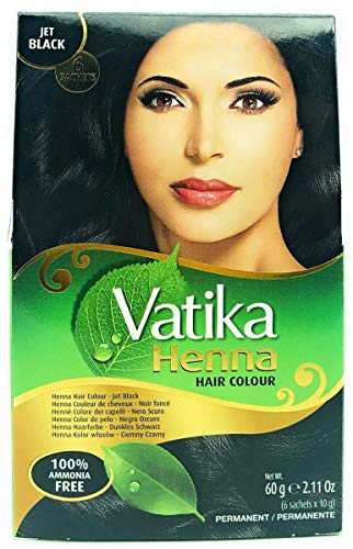 Dabur Vatika Henna - Tinte para el cabello (60 g), color negro