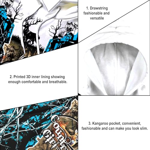 Image of PriAmi Custom Camo Hoodie for Women, 3D Pullover Hunting Sweater Gift