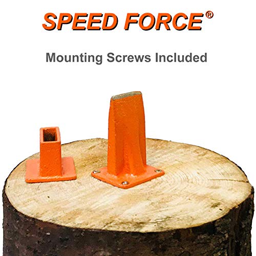 SPEED FORCE Wood Splitter Log Splitter Kindling Splitter Manual Firewood Splitter Base Blade for Indoor and Outdoor Wood Chopping - Thumbnail 6