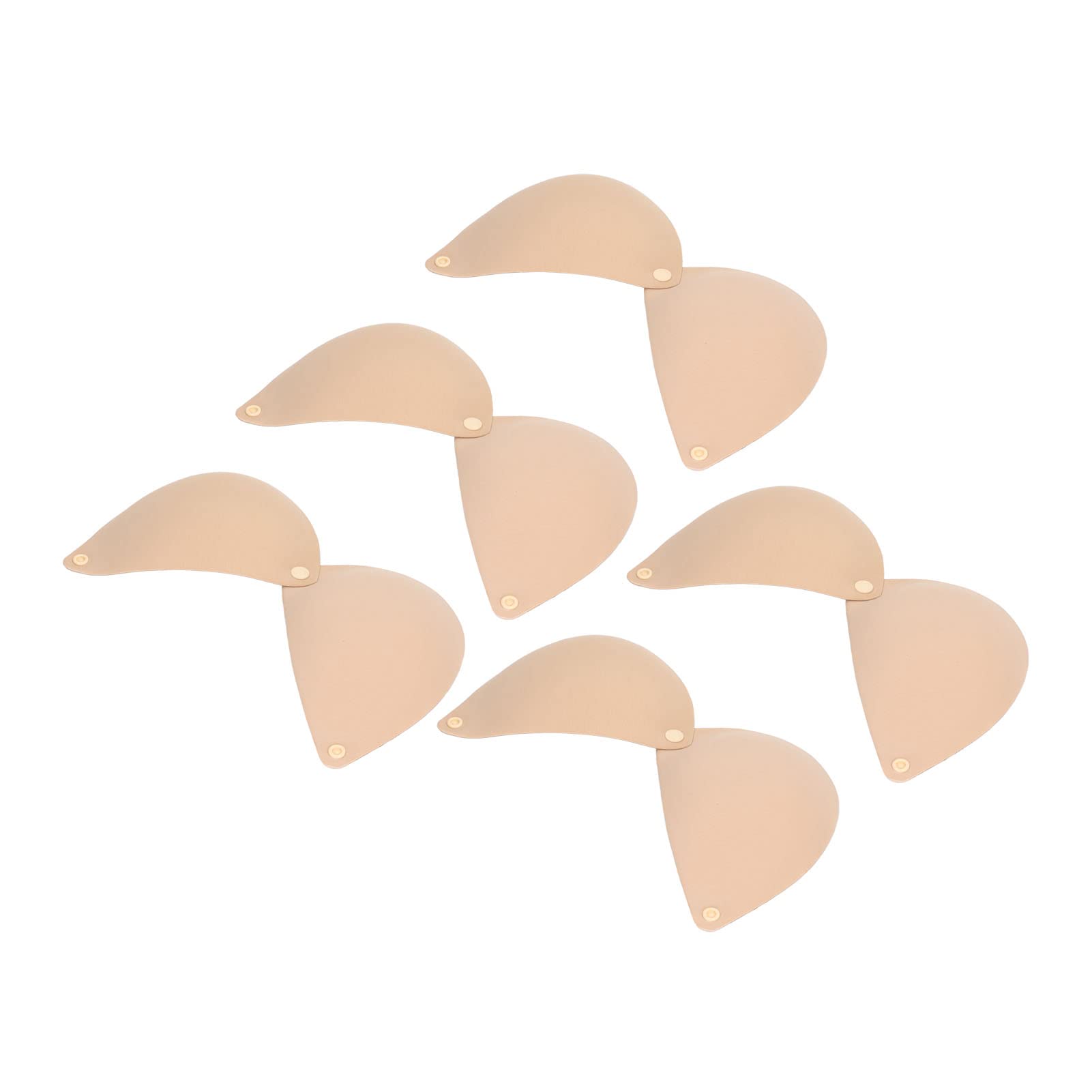 per reggiseno adesivo da donna, spinta senza spalline, dispositivo di fissaggio a scatto in silicone, sollevamento del seno laterale 3D, reggiseno appiccicoso, set 5pc (C)