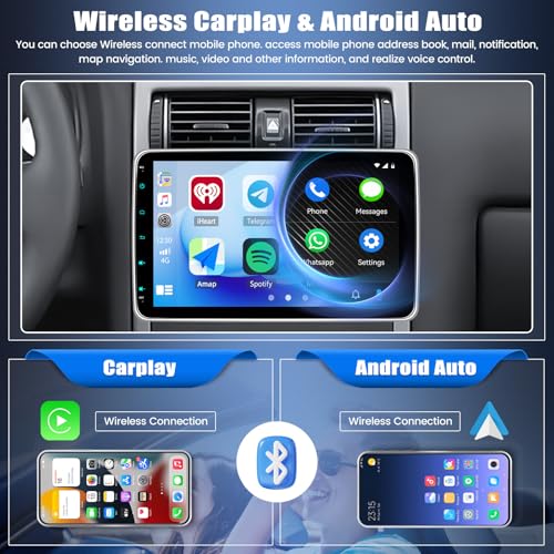 Radio para auto con pantalla táctil 10.1 pulg y Carplay miniatura 2