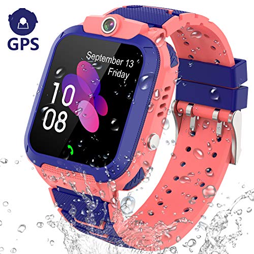 Kids Smart Watch GPS Tracker - IP67 Waterproof Smartwatch Phone for Kids HD