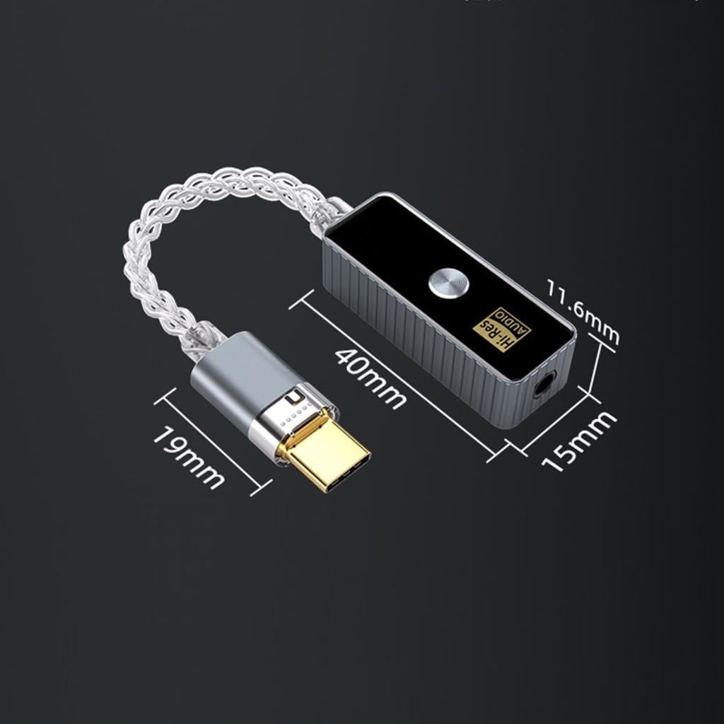 Adattatore audio digitale HiFi per cuffie di tipo C per smartphone, PC e computer portatili