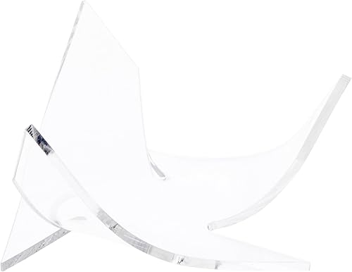 Miniatura 5 de Plymor Soporte de exhibición triangular de acrílico transparente para geoda, mineral o racimo de cristal, 1.625 pulgadas de alto x 2.375 pulgadas de