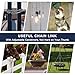 2 Pack Outdoor Fence Gate Chains, 5/32 x 36 Inch Mental Chain Fence Lock with Spring Hooks Easy to Open and Close, Silver Safety Gate Chain Link for Livestock, Ranch, Barn Urkupoo (Extended)