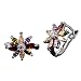 Produktbild Qinlee Damen Ohrringe Kreative Zirkon Blumen Styling Ohrringe Anhänger Strass Intarsien Mode Geschenk Elegant Anhänger Zubehör Ohrringe