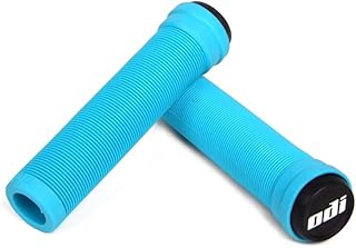 ODI Soft Longneck Flangeless Aqua Blue Bicycle Grips