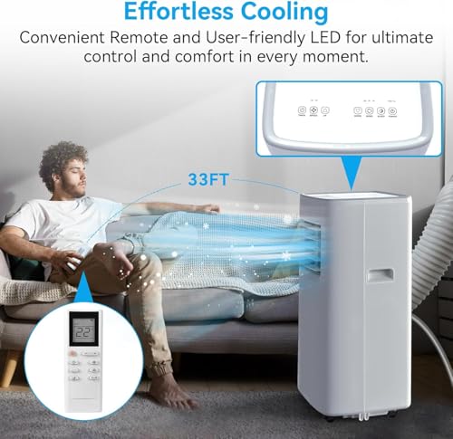 image for Coolblus Portable Air Conditioners, 8500 BTU portable ac cool up to 36