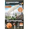 4smile Sonnenschirm 180cm Beige - UPF 50+ Für Strand & Balkon