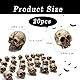 CEZKFH 20 Stück Totenkopf Deko, Totenkopf Set Mini Totenkopf Figur, Mini Schädel Totenkopf Modell Totenschädel Deko, Für Spukhaus, Halloween Horror Party, Dekoration Für Halloween