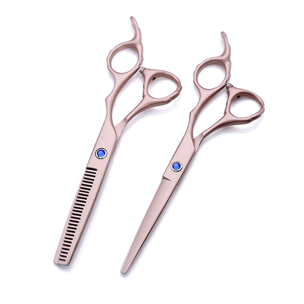 Ciseaux de coiffure en acier inoxydable japonais rose de 6 pouces pour la coupe de cheveux