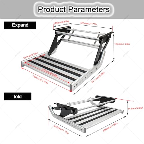 Escaleras manuales dobles de aluminio de diseño resistente para caravanas 7