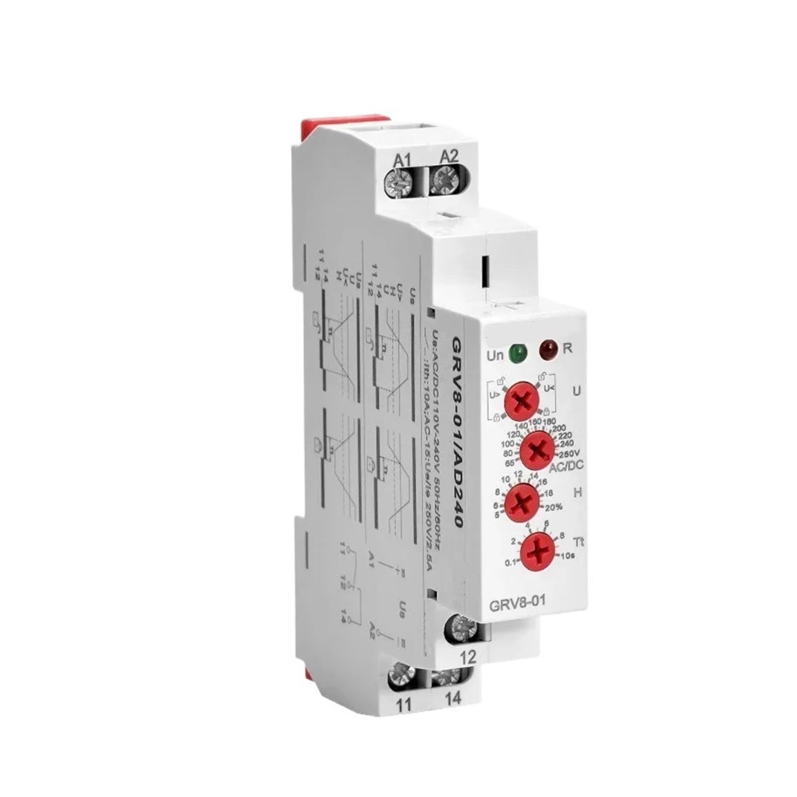 OSHZIKJII GRV8-01 Single Phase Voltage Relay(GRV8-01 ACDC110-240V)