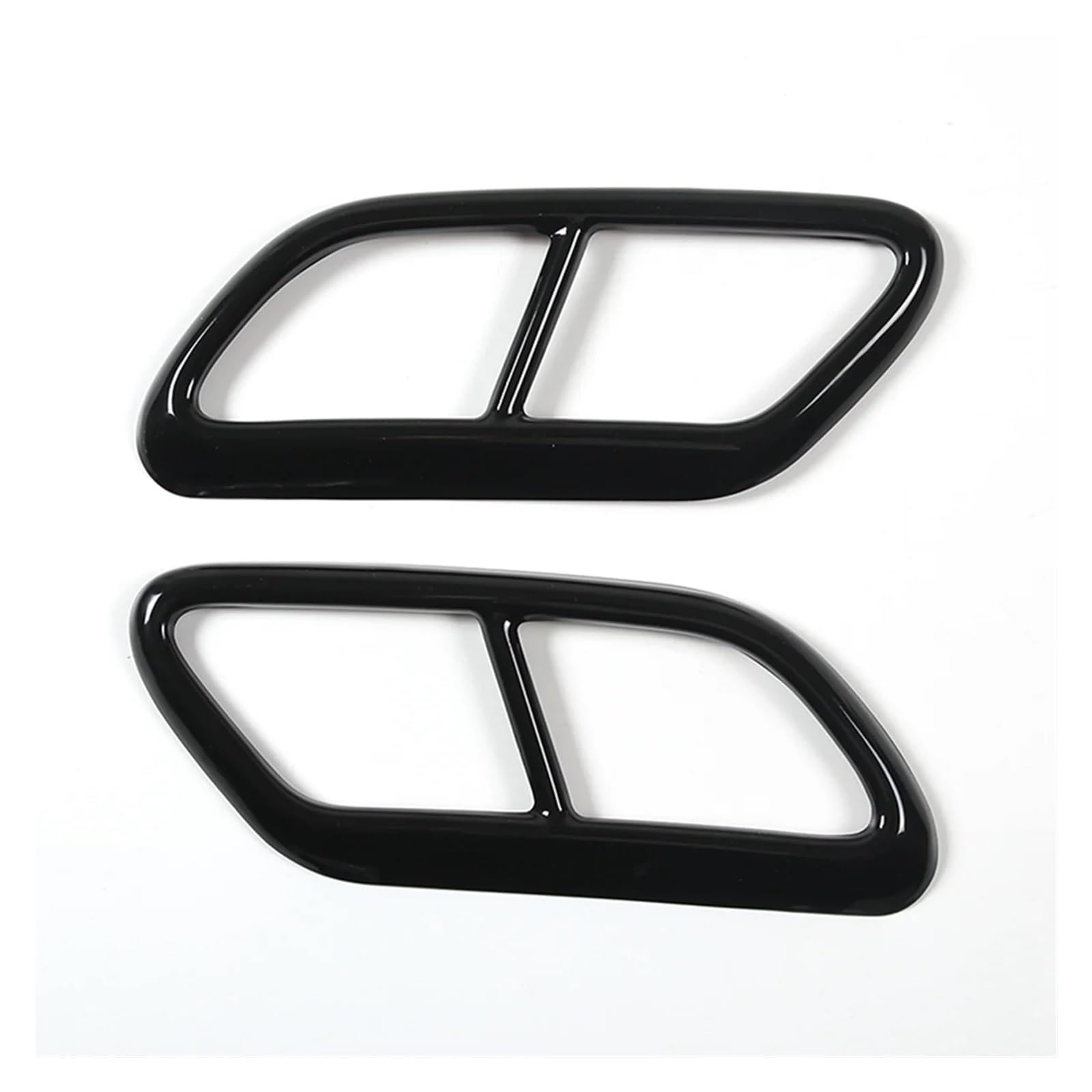 NEGRO Cubierta embellecedora silenciador trasero, Compatible for Volvo, S60 2020 S90 V90 2016-2019 moldura de la cubierta del escape del vehículo