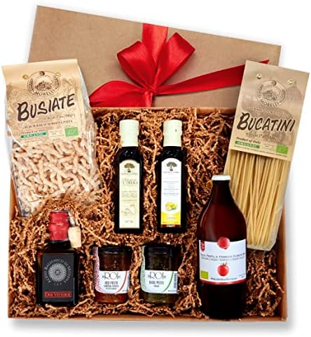 Bellina Gourmet Italian Gift Basket - All Natural - The Ultimate Italian Experience Gift Basket, Made in Italy, Traditional Italian Gourmet Items - Vegan, NON GMO, No Additives Healthy Holiday Basket