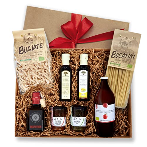 Bellina Gourmet Italian Gift Basket - All Natural - The Ultimate Italian Experience Gift Basket, Made In Italy, Traditional Italian Gourmet Items - Vegan, Non Gmo, No Additives Healthy Holiday Basket #TOP26