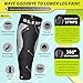 BLITZU Calf Compression Sleeves for Men and Women. Footless Compression Socks Support for Varicose Vein, Nursing, Running. Leg Sleeve Brace for Shin Splints, Pain Relief & Reduces Swelling Black L-XL