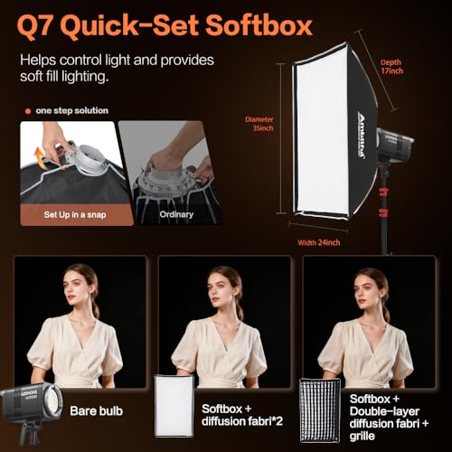 Image of Godox LE200Bi Godox Light Kit-2 Pack 220W Bi-Color LED Video Light