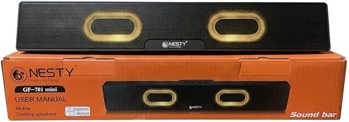 NESTY GF-701 Mini RGB Bluetooth Soundbar Speaker