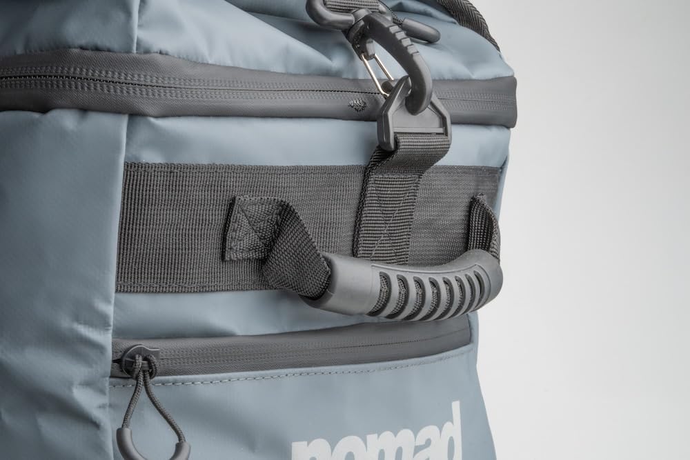 Nomad Design Tuff Loader 65L Max Dry Large Duffle Bag - Water-Resistant Gear Bag for Fishing, Travel & Outdoors – Heavy-Duty Zippers, Shoulder Strap, Roll-Top Closure