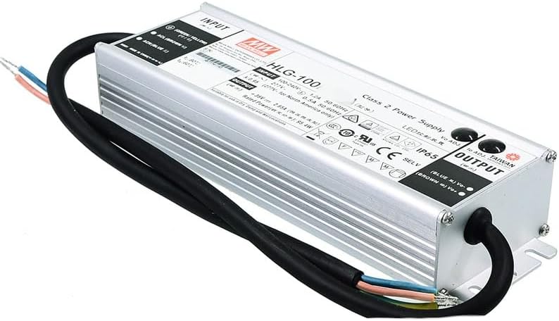 Mean Well HLG 100W 4A LED Driver HLG-100H-24B Switching Power Supply Converter Transformer with IP67 PFC Function Metal Case 3 in 1 Dimming