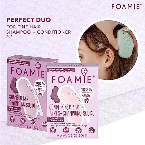 Foamie festes Shampoo für feines Haar mit Acai-Beeren