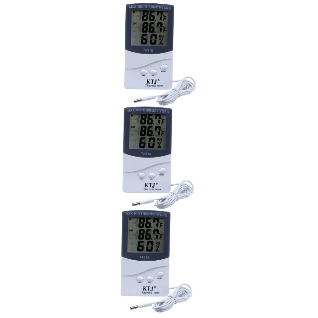 SUPVOX 3 Uds Termómetros Medidor De Humedad Termómetro Digital Higrómetro Electrónico Termómetro Digital Lcd Medidor De Temperatura Y Humedad