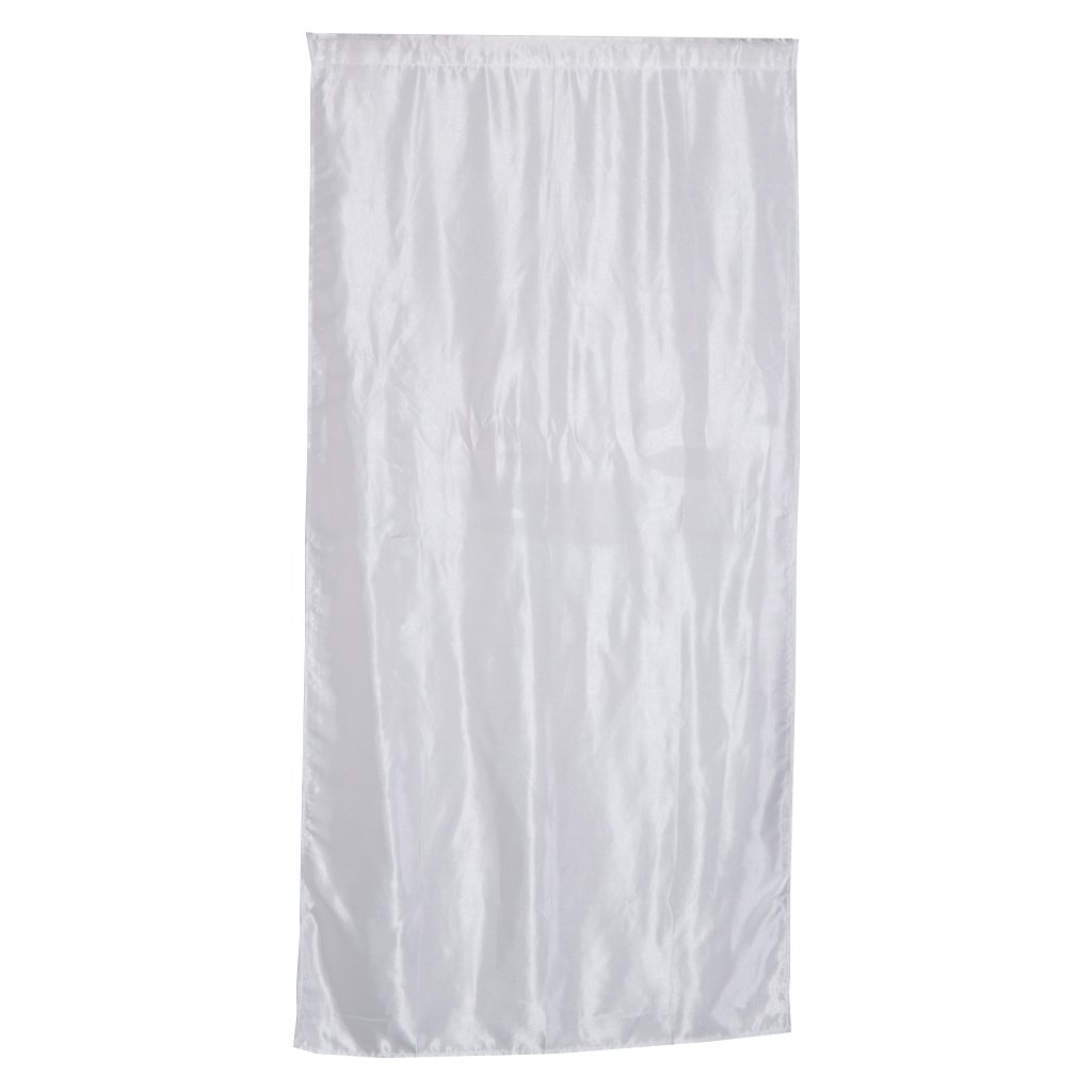 MagiDeal Beautiful Sheer Window Elegance Solid Color Curtains/drape/panels/treatment - white, 100x200cm-image-4