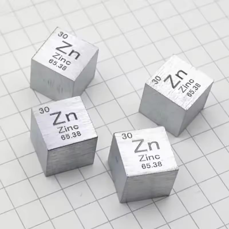 Zinc Metal 10mm 25.4mm 1 Inch Density Cube 99.99% for Element Collection (25.4x25.4x25.4mm 1pc)