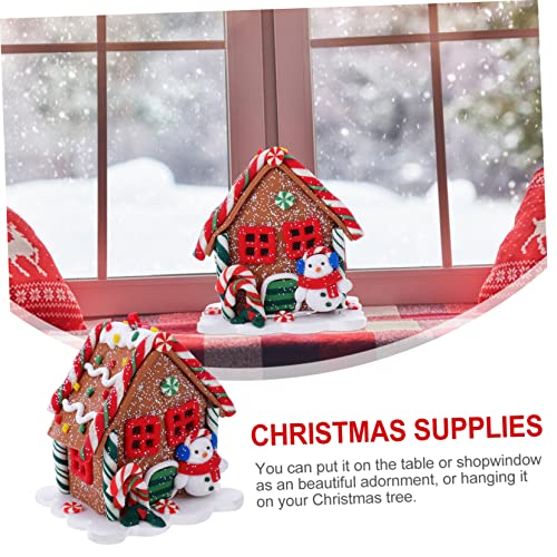 IMIKEYA Pingente De Casa De Natal Decoração De Natal Casinha De Natal Casa De Gengibre Enfeite De Na