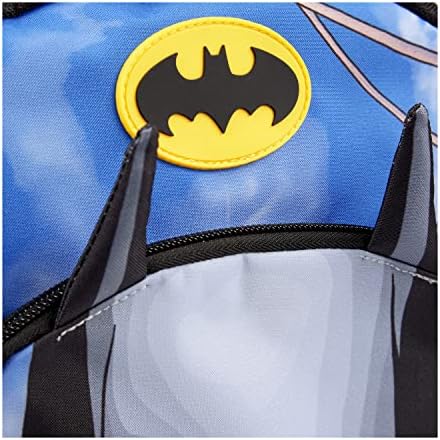 Batman Kids Childrens Backpack, 3D Bat Ears, School Backpack Travel Bag For Boys and Girls, Official DC Comics Merchandise