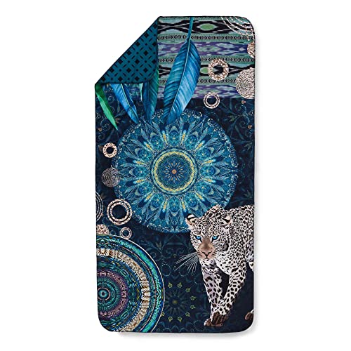 HIP Microfaser Strandhandtücher 2 Größen 50 x 100 cm IMENA dunkelblau Cover