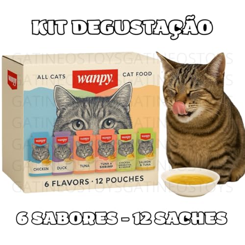 Sachê Super Premium Caldo Sopa 12 Sachês Petisco Úmido Natural para Gatos Alta Palatabilidade - Kit
