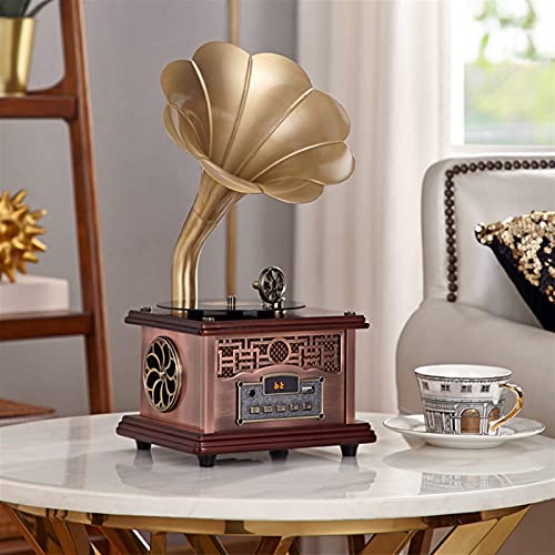 Tourne-Disque Classique rétro, phonographe rétro avec Haut-parleurs sans Fil, enregistreur de décoration de Bureau à… - Les Beatles, Paul McCartney, John Lennon, RIngo Starr, George Harrison Tourne-Disque Classique rétro, phonographe rétro avec Haut-parleurs sans Fil, enregistreur de décoration de Bureau à… – Image 3