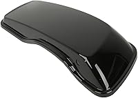 Vista 5 de Tapas de alforjas duras negras brillantes para Harley Touring Road King Street Electra Glide 2014-2024