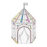ロボットプラザ(ROBOT PLAZA) 立体 塗り絵 紙工作 ペン付属 ぬりえ ペーパークラフト 組み立て お絵かき (お家(小))