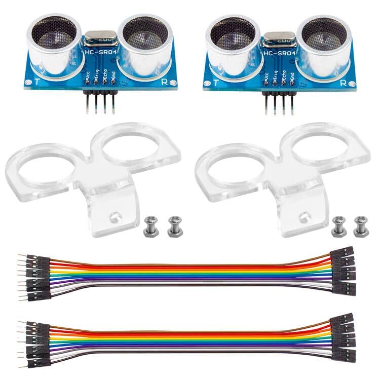 Image of Smraza 2pcs Ultrasonic Module HC-SR04 Distance Sensor with 2pcs Mounting Bracket for Arduino R3 MEGA Mega2560 Duemilanove Nano Robot XBee ZigBee