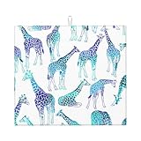 Zouey Geschirrtrockenmatte mit Giraffenmuster für die Küchenarbeitsplatte, saugfähige...