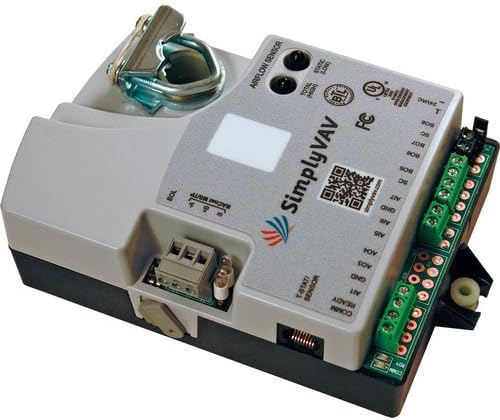 SimplyVAV BACnet Cooling/Heating Single Duct VAV Controller (40 lb-in, 90 sec Actuator)