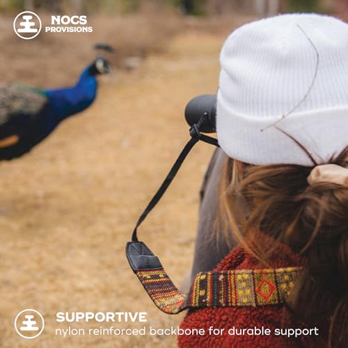 Image of Nocs Provisions Woven Tapestry Strap, Binocular & Camera Reinforced Universal Wide Shoulder & Neck Strap for Men & Women