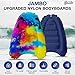 JAMBO Inflatable Surf Body Board with Handles, Boogie Board for Beach, Surfing Swimming Floating Surfboard Boards, Pool Floats Pool Beach Toy for Kids (Water Color Bodyboard) - 1 Pack