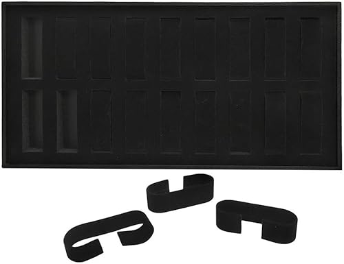 Vista 3 de 18 ranuras relojes de las mujeres bandeja escaparate caja de exhibición coleccionista joyería caso accesorio al por menor