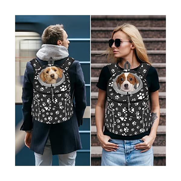 YESLAU-Dog-Backpack-Carrier-Pet-Carrier-for-Small-Medium-Dogs-Travel-Bag-Front-Pack-Breathable-Adjustable-with-Safety-Reflective-Strips-for-Hiking-Outdoor-Cats YESLAU Dog Backpack Carrier - The Perfect Pet Travel Companion